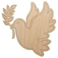 thumbnail image 1 of Peace Dove with Olive Branch Wood Shape Unfinished Piece Cutout Craft DIY Projects - 4.70 Inch Size - 1/8 Inch Thick, 1 of 7