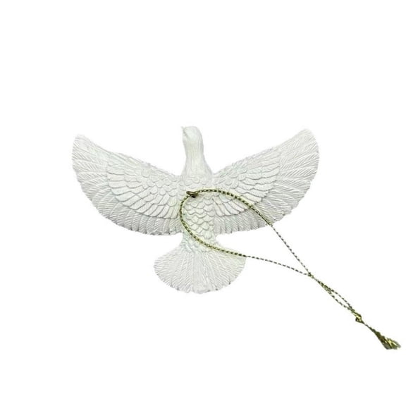 Peace Doves Christmas Ornaments Resin White Dove Statue Christmas Tree Pendant New Year Party Home Wall Christmas Decoration
