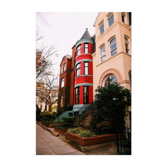 Peace on Earth - Washington District of Columbia Photography Architecture Cityscape Autumn Vintage Travel Poster Street Photography Unframed Wall Art Print 4 x 6 inches