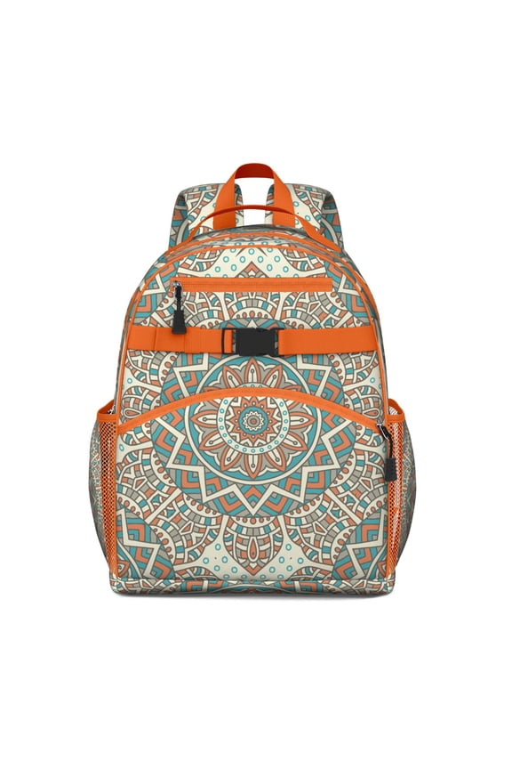 Peace Energy Light Colorful Calm Zen Spiritual Student Backpack Adjustable Shoulder Straps Chest Buckle Lightweight Durable Bookbag