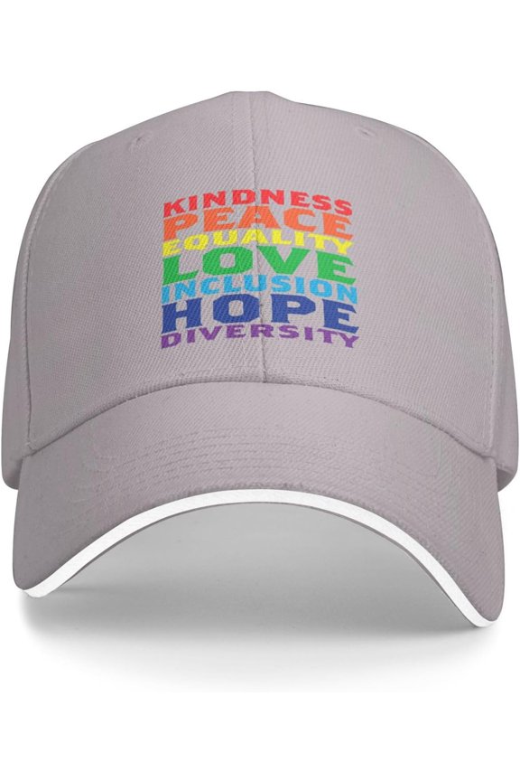 Peace Equality Love Inclusion Hope Diversity Trucker Hat Baseball Cap Funny Outdoor Travel Dad Caps