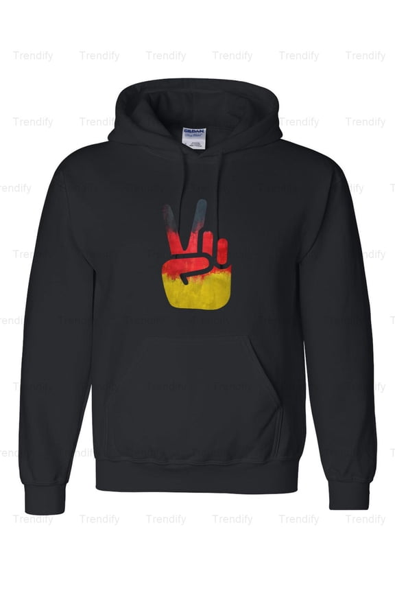 Peace Finger Berlin Germany Graphic Hoodie M3082899, Up to Size 5XL