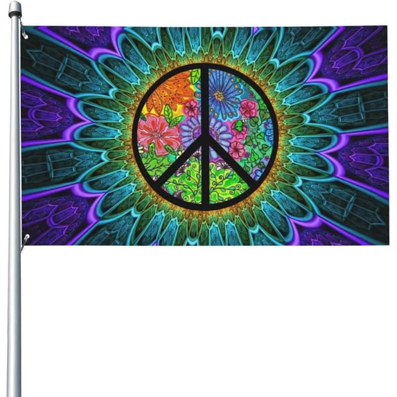 Peace Flag Garden Banner Indoor Outdoor Perfect Decoration