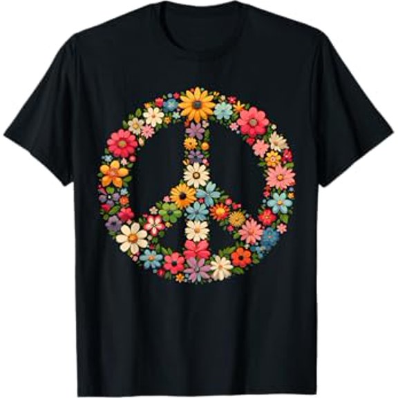 Peace Flower Lover Hippie T-Shirt