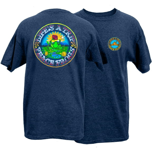 Peace Frogs Adult Life's A Trip Frog Short Sleeve T-shirt