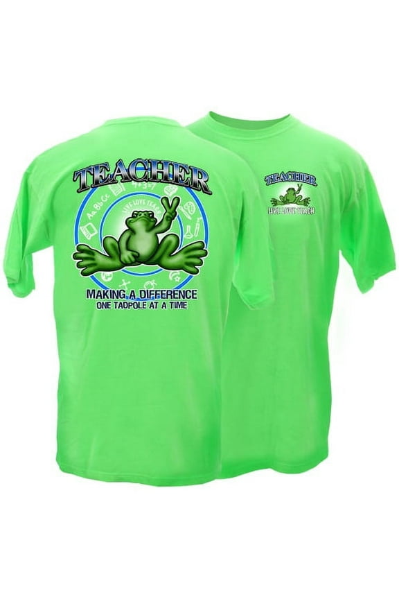 Adult Teacher Frog Short Sleeve T-Shirt