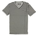 thumbnail image 1 of Peace Generation Womens Striped V-Neck Graphic T-Shirt, Multicoloured, Small, 1 of 2