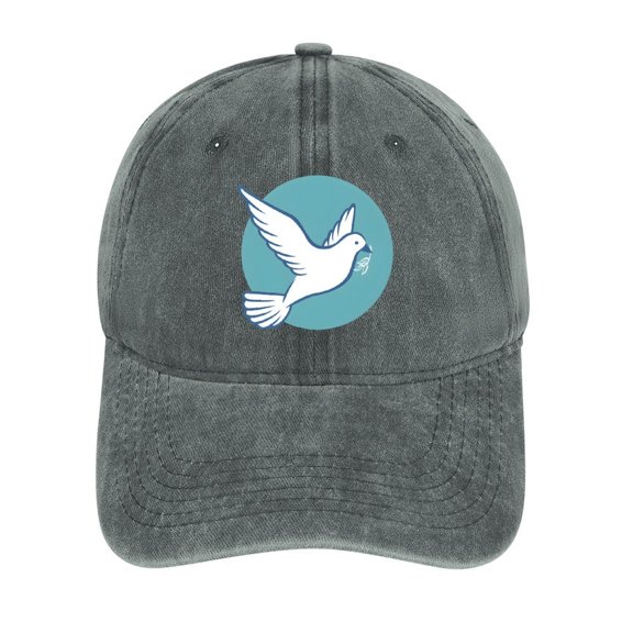 Peace Gray Baseball Cap for Men Women, Adjustable Snapback Hats Cotton Hat