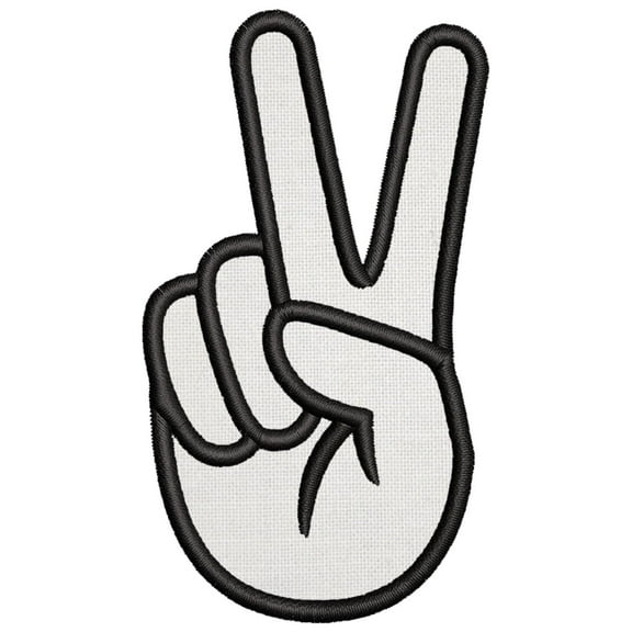 Peace Hand Embroidered DIY Iron on or Sew-on Decorative Patch Badge Emblem Appliques Hippie BoHo 70's Peace Series