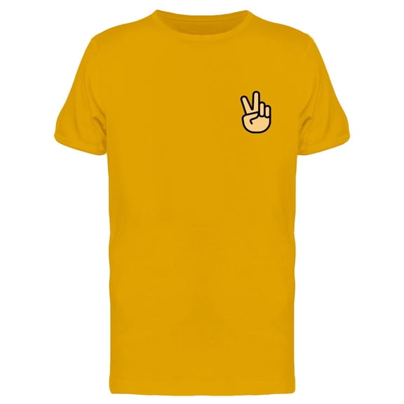 Peace Hand Pocket Doodle T-Shirt Men -Image by Shutterstock, Male Large
