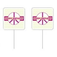 thumbnail image 1 of Peace Happy Birthday Cupcake Picks – 12 Pack, 1 of 1