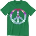 thumbnail image 1 of Peace Hippy Flower Symbol Graphic Art Design Men's T-Shirt, 1 of 4