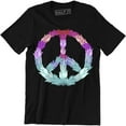thumbnail image 1 of Peace Hippy Flower Symbol Graphic Art Design Men's T-Shirt, 1 of 4