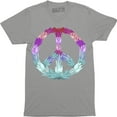 thumbnail image 1 of Peace Hippy Flower Symbol Graphic Art Design Men's T-Shirt, 1 of 4