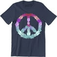 thumbnail image 1 of Peace Hippy Flower Symbol Graphic Art Design Men's T-Shirt, 1 of 4