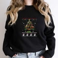 thumbnail image 1 of Peace Horse Christmas Tree Funny Xmas Lover Ugly Sweater Style Graphic - Fan Favorite SW1639 Unisex Sweatshirt, Up to Size 5XL, 1 of 2