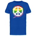 thumbnail image 1 of Peace Icon Rainbow Tee Men's -Image by Shutterstock, 1 of 1