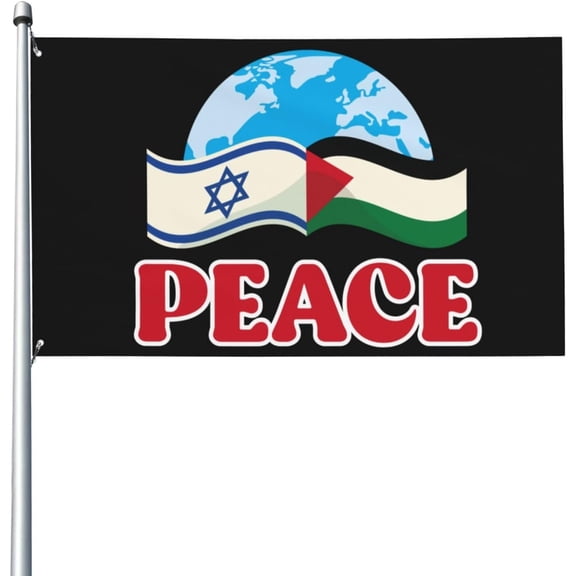 Peace In The Middle East Flag Sign 4x6 Flag Banner For Yard Room Decor No Flagpole P18