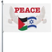 Peace In The Middle East Flag Sign 4x6 Flag Banner For Yard Room Decor No Flagpole P28