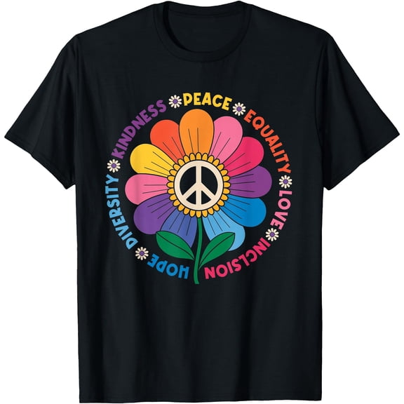 Peace Kindness Equality Love Hope Diversity Human Rights T-Shirt