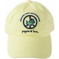 thumbnail image 1 of Peace - Light Yellow Adjustable Hat, 1 of 6