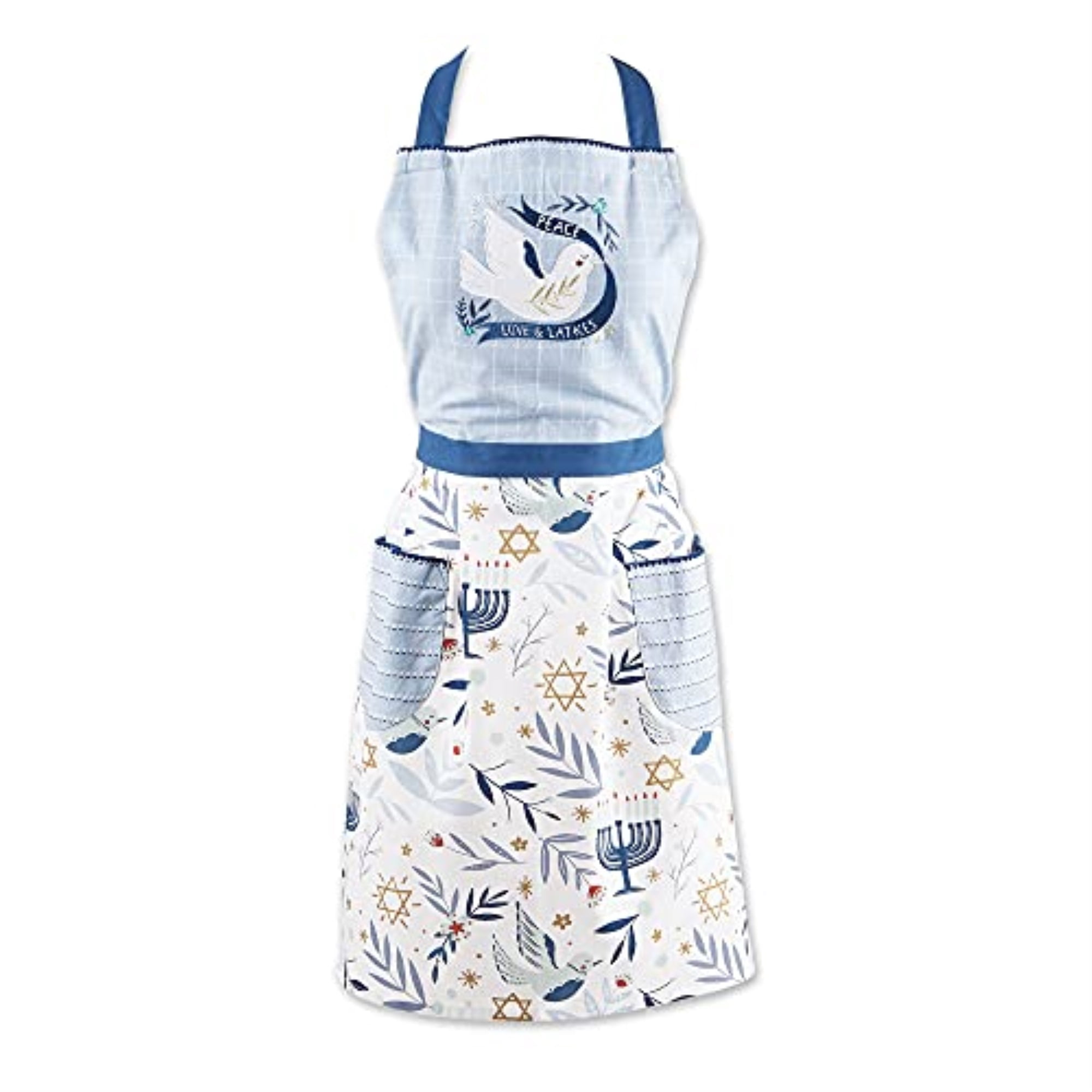 Peace Love And Latkes Printed Apron