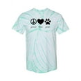 thumbnail image 1 of Peace, Love And Paws Tie-Dye Cyclone Men -Smartprints Designs, Male Small, 1 of 2