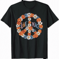 thumbnail image 1 of Peace Love Art | 60's 70's Hippie Costume Tie Die Flowers T-Shirt, 1 of 5