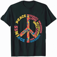 thumbnail image 1 of Peace Love Art | 60's 70's Hippie Costume Tie Die T-Shirt, 1 of 5