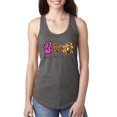 thumbnail image 1 of Peace Love Baseball Sports Ladies Racerback Tank Top, Dark Grey, Medium, 1 of 5