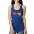 thumbnail image 1 of Peace Love Baseball Sports Ladies Racerback Tank Top, Royal, X-Large, 1 of 5