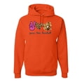 thumbnail image 1 of Peace Love Baseball Sports Unisex Graphic Hoodie Sweatshirt, Orange, Large, 1 of 4