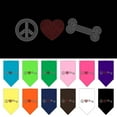 thumbnail image 1 of Pet and Dog Bandana Rhinestone, "Peace Love Bone", 1 of 10