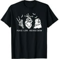 thumbnail image 1 of Peace Love Boo Boo Crew Lazy Halloween Costume Nurse Ghost T-Shirt, 1 of 3