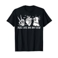 thumbnail image 1 of Peace Love Boo Boo Crew Lazy Halloween Costume Nurse Ghost T-Shirt, 1 of 5