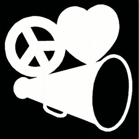 Peace Love Cheer Decal | 5.5-Inches | Cheerleading Decal | White Vinyl Decal