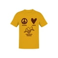 thumbnail image 1 of Peace Love Chicken Wings Men's T-shirt, 1 of 3