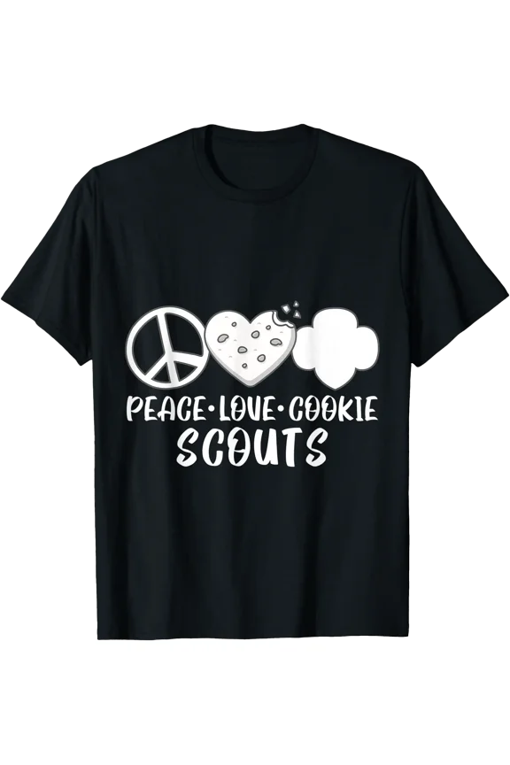 Peace Love Cookie Scouts T-Shirt, Unisex T-Shirt