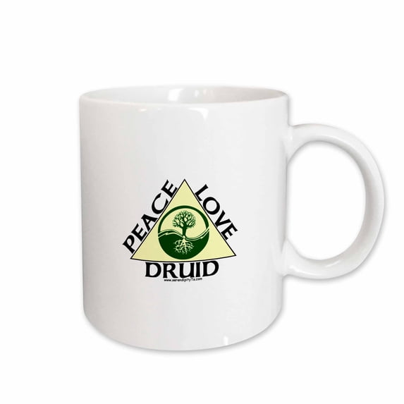 3drose, Peace Love Druid, 11oz Mug