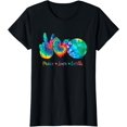 thumbnail image 1 of Peace Love Earth Day Tie Dye Hippie T-Shirt, 1 of 3