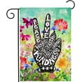 thumbnail image 1 of Peace Love Floral Flowers Spring Watercolor Art Garden Yard Flag 12 x 18 Inch, Double Sided Outdoor Decorative Welcome flags Banners for Home House Lawn Patio, 1 of 5