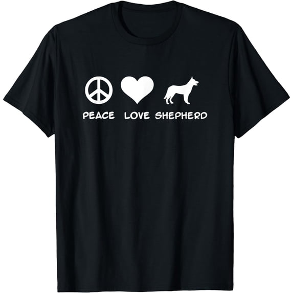 Peace, Love, German Shepherd T-Shirt