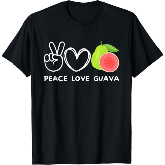 Peace, Love Guava Retro Guava Fruit Lover Food Lover T-Shirt