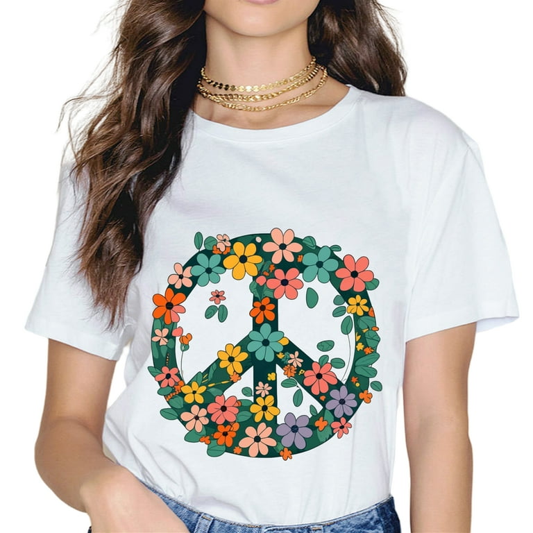 Peace Love T-Shirt Hippie Costume Tie Die 60s 70s Peace Love T-Shirt Hippie Costume Tie Die 60s 70s