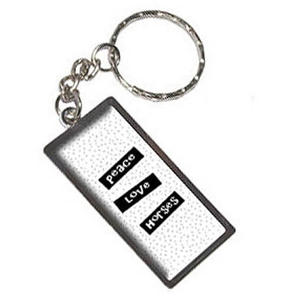 Peace Love Horses Keychain Key Chain Ring