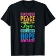 thumbnail image 1 of Peace Love Inclusion Equality Diversity Human Rights TShirt T-Shirt, 1 of 4