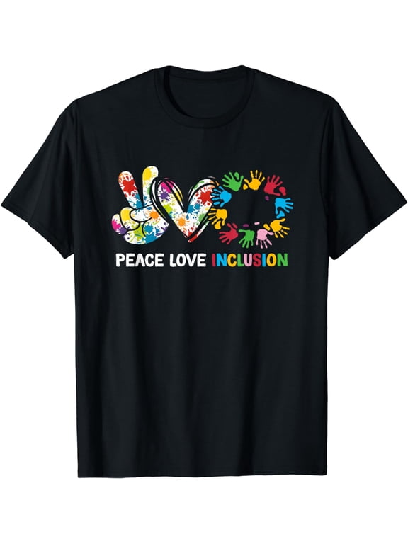 Peace Love Inclusion Sped Squad Special-Ed Teacher Daycare T-Shirt