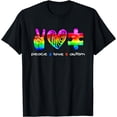 thumbnail image 1 of Peace Love Infinity Symbol Autism Day Men Women T-Shirt T-Shirt, 1 of 4