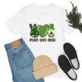 thumbnail image 1 of Peace Love Irish Gnome Unisex Jersey Short Sleeve Tee, 1 of 10