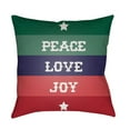 thumbnail image 1 of Peace Love Joy 20 x 20 x 4 Throw Pillow, 1 of 2